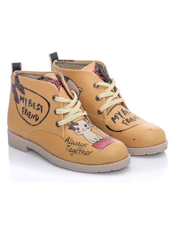 Streetfly Ankle-Boots in Hellbraun/ Bunt
