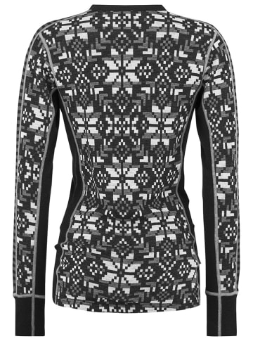 KARI TRAA Merinowollen thermo-ondergoed "Else" antraciet/crème