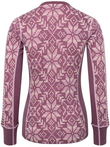 KARI TRAA Merinowoll-Thermounterhemd "Else" in Mauve/ Rosa