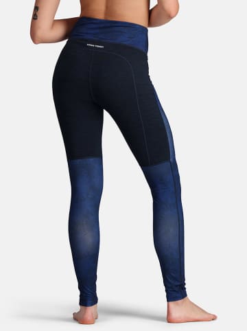 KARI TRAA Legginsy sportowe "Fierce" w kolorze czarno-granatowym