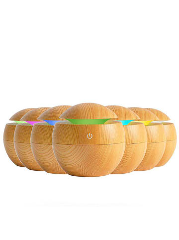 DAM Nawilżacz powietrza LED w kolorze jasnobrązowym - 130 ml