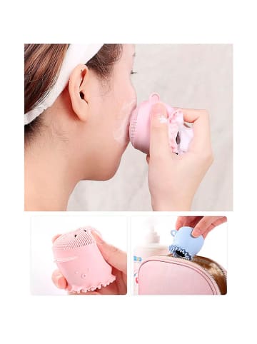 DAM Silikonowa szczoteczka w kolorze turkusowym do twarzy