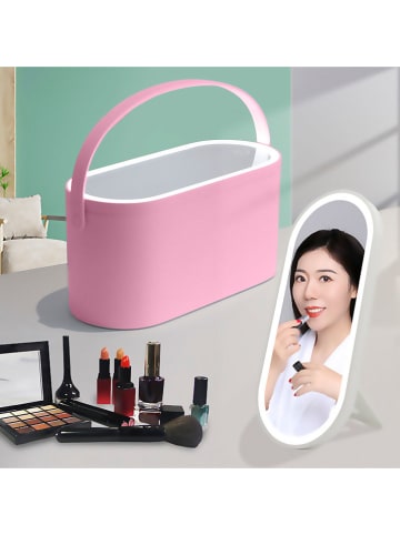 DAM LED-Schminkspiegel in Rosa