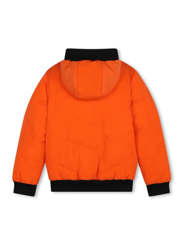 DKNY Dwustronna kurtka pikowana w kolorze pomarańczowo-czarnym