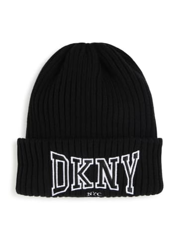DKNY Strickmütze in Schwarz