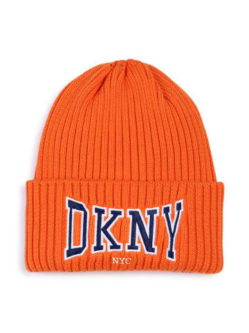 DKNY Czapka w kolorze pomarańczowym