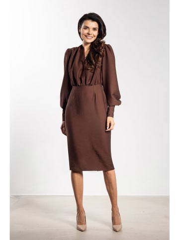 Awama Sukienka w kolorze brązowym