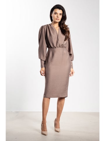 Awama Kleid in Taupe