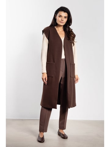 Awama Weste in Braun