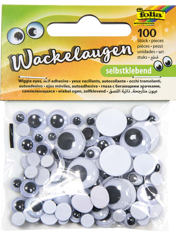 folia PAPER Ruchome oczka (100 szt.) w kolorze biało-czarnym