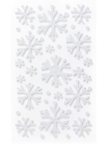folia PAPER Naklejki brokatowe "Christmas" w kolorze zielonym z gumy piankowej - 5+