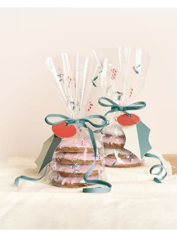 folia PAPER Snoepzakkenset "A Floral Christmas" - vanaf 6