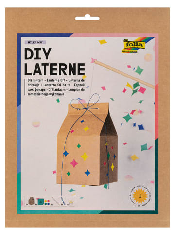 folia PAPER Laternen-Bastelset "Starlight" in Beige - ab 5 Jahren