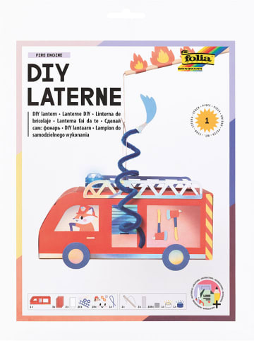 folia PAPER Laternen-Bastelset "Fire Engine" in Rot - ab 5 Jahren