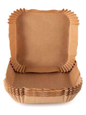 KITCHENCOOK Heißluftfritteusen-Papierformen in Hellbraun - 100 Stück