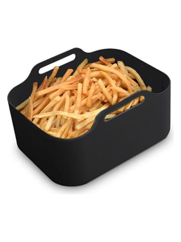 KITCHENCOOK 2-delige set: heteluchtfritteuse bakvormen zwart - (B)21,5 x (H)7 x (D)14,5 cm