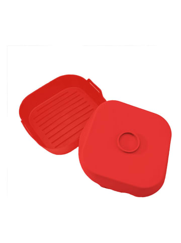 KITCHENCOOK 2er Set: Heißluftfritteusen-Backformen in Rot - (B)21 x (H)6 x (T)21 cm