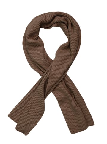 MOSS COPENHAGEN Sjaal "Galine Rachelle" donkerbruin - (L)170 x (B)38 cm