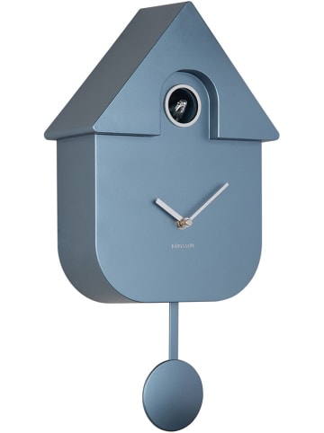 Karlsson Wanduhr "Cuckoo" in Blau - (B)21 x (H)41 x (T)8,5 cm