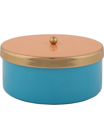 Present Time Aufbewahrungsdose "Funky" in Türkis/ Blau - Ø 16 cm