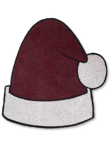Madre Selva Fußmatte "Papa Noel" in Rot - (L)60 x (B)55 cm