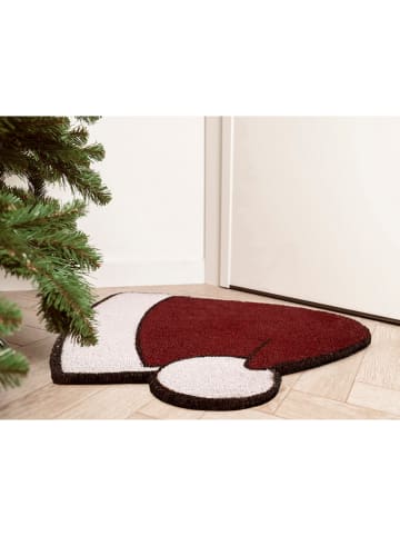 Madre Selva Fußmatte "Papa Noel" in Rot - (L)60 x (B)55 cm