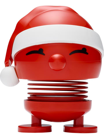 Hoptimist Dekofigur "Santa Bimble S" in Rot - (B)6 x (H)6 x (T)6 cm