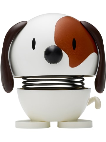 Hoptimist Dekofigur "Dog" in Weiß - (B)5 x (H)6 x (T)5 cm