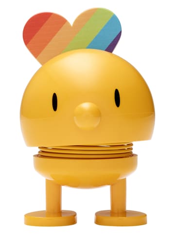 Hoptimist Figurka dekoracyjna "Rainbow S" w kolorze żółtym - wys. 8 x Ø 5 cm