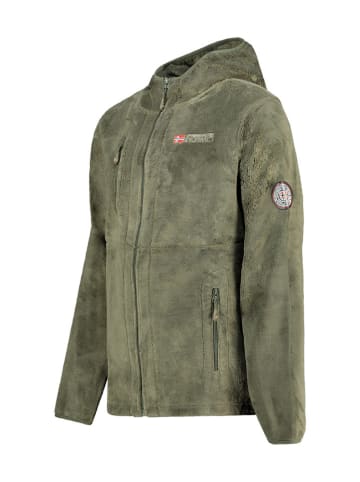 Geographical Norway Kurtka polarowa "Upload" w kolorze khaki