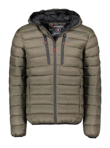 Geographical Norway Doorgestikte jas "Alaric" kaki