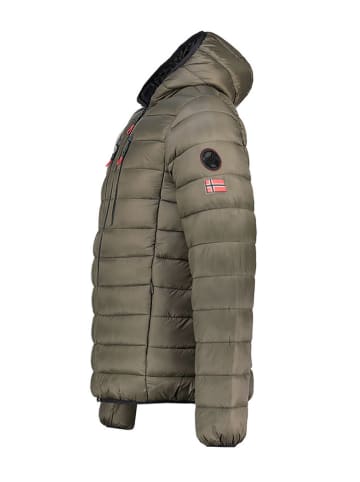 Geographical Norway Doorgestikte jas "Alaric" kaki