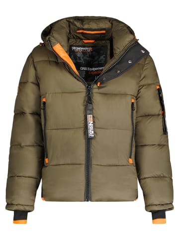 Geographical Norway Kurtka zimowa "Calix" w kolorze khaki