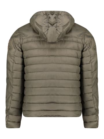 Geographical Norway Doorgestikte jas "Burator" kaki