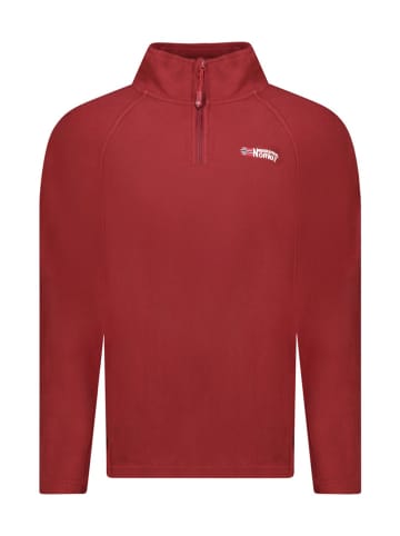 Geographical Norway Bluza polarowa "Tug" w kolorze bordowym