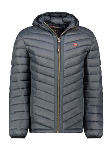 Geographical Norway Doorgestikte jas "Carliti" donkergrijs