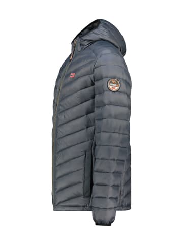 Geographical Norway Doorgestikte jas "Carliti" donkergrijs
