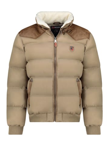 Geographical Norway Doorgestikte jas "Abramovitch" beige