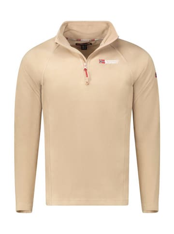 Geographical Norway Bluza polarowa "Tug" w kolorze beżowym