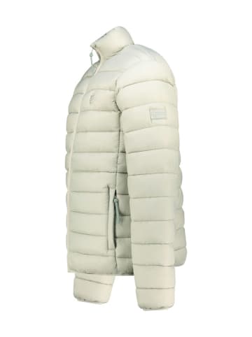 Geographical Norway Doorgestikte jas "Amigotal" lichtgroen