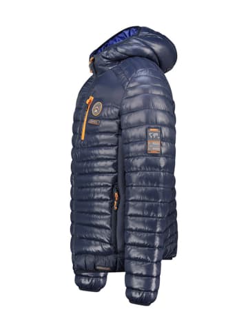 Geographical Norway Doorgestikte jas "Briouto" donkerblauw