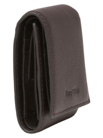 Marc O'Polo Leder-Geldbörse in Braun - (B)11 x (H)9,5 x (T)2,5 cm