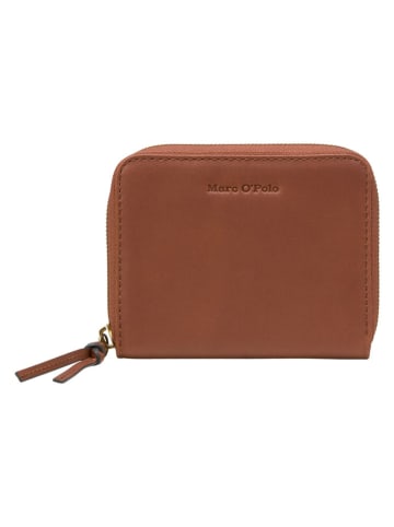 Marc O'Polo Leder-Geldbörse in Cognac - (B)13 x (H)10 x (T)2,5 cm