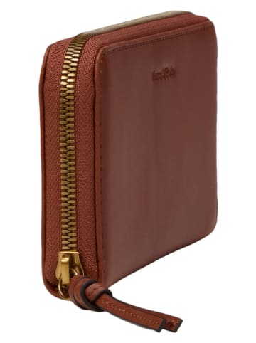 Marc O'Polo Skórzany portfel w kolorze jasnobrązowym - 19 x 10 x 2,5 cm