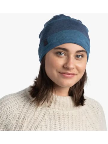 Buff Czapka w kolorze niebieskim