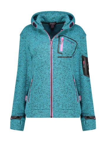 Geographical Norway Kurtka polarowa "Telectra" w kolorze turkusowym