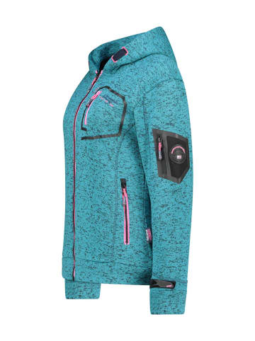 Geographical Norway Kurtka polarowa "Telectra" w kolorze turkusowym