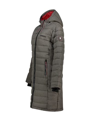 Geographical Norway Doorgestikte mantel "Aroma" kaki