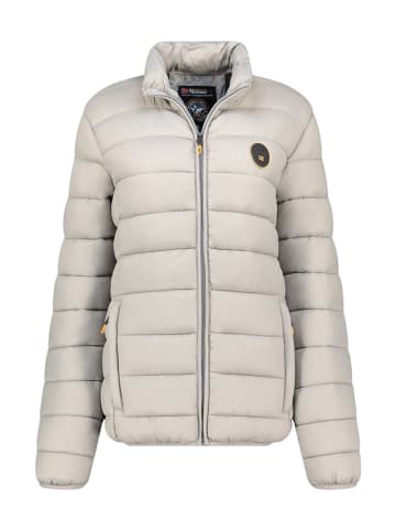 Geographical Norway Doorgestikte jas "Atikamap" lichtgrijs