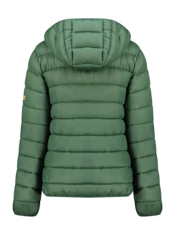Geographical Norway Kurtka pikowana "Atikamap" w kolorze zielonym